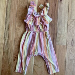 Jessica Simpson striped 3-6 month jumpsuit